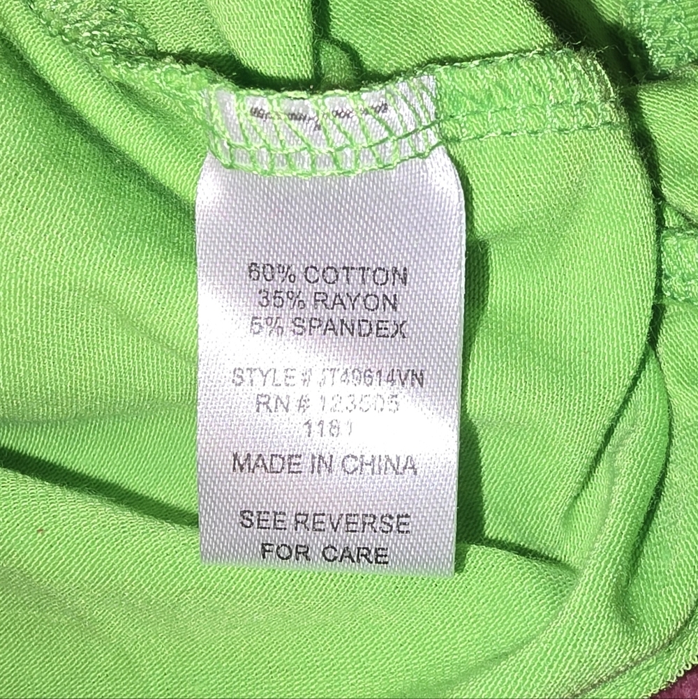Heart Hips V-Neck Tees - Sky Blue, Lime Green, Soft Pink - Picture 6 of 6